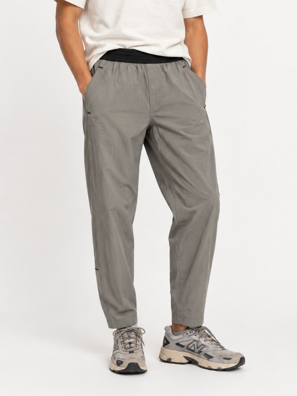 Everlane E3 Gray Technical Tapered Pants Elastic Waist Men’s Small